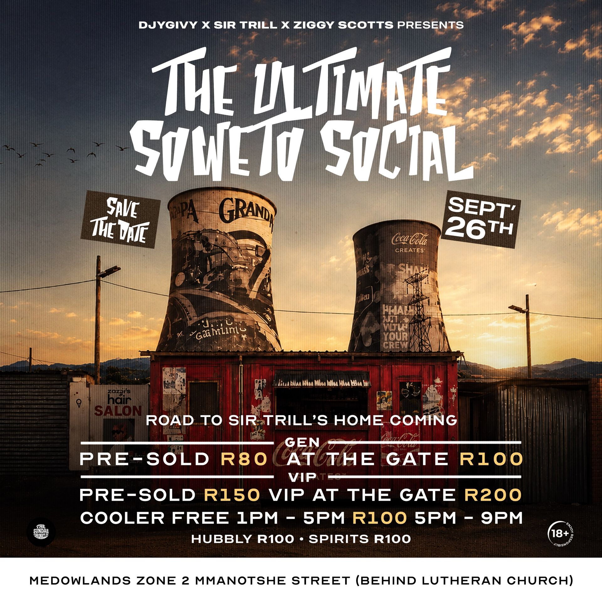 DJ Givy Baby behind the decks at a Soweto event